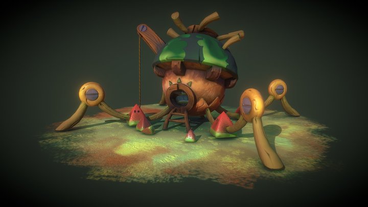 Watermelon House 3D Model