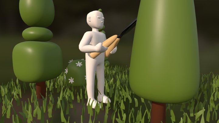 Jardín 3D Model