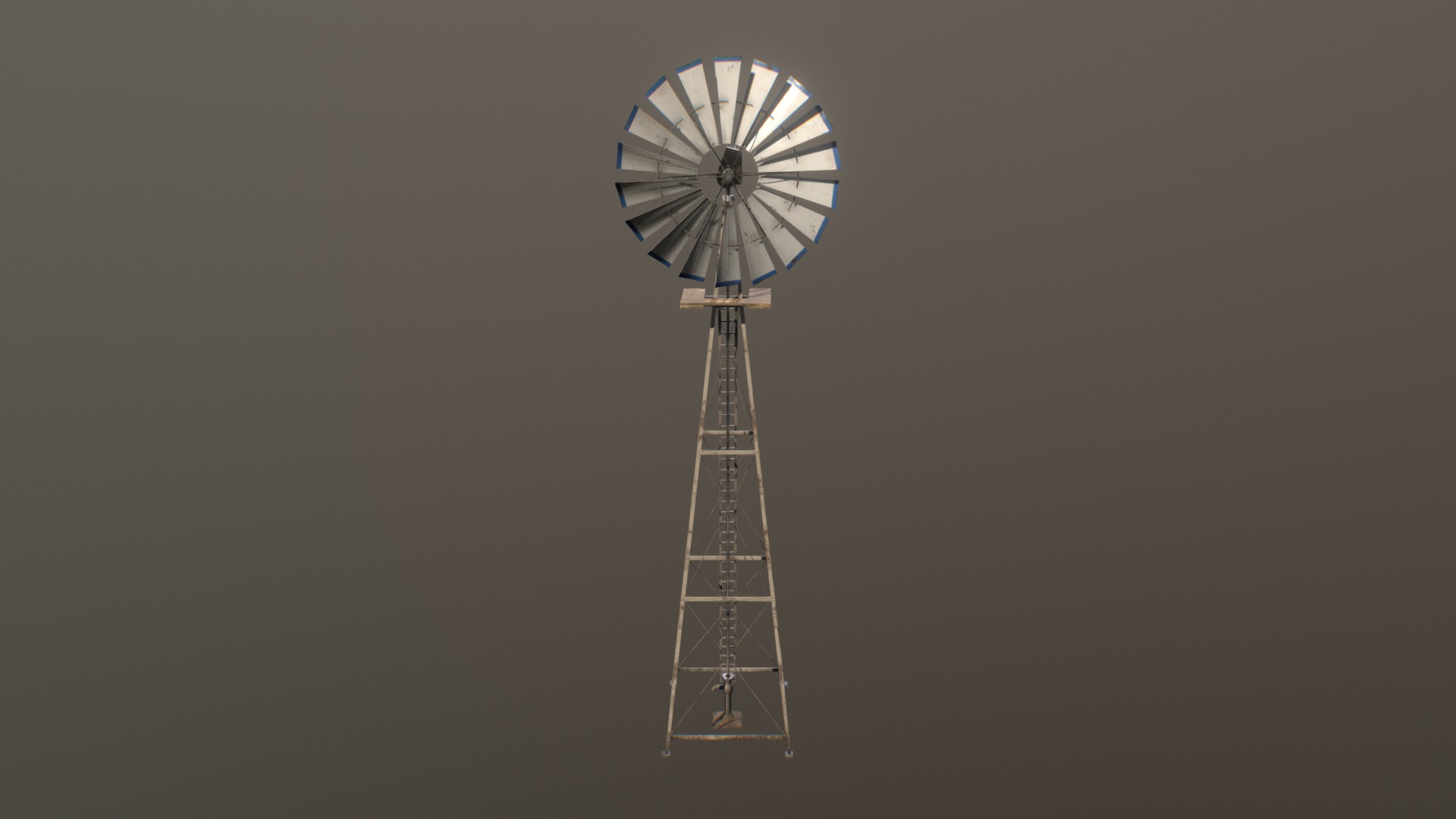 3D model Windpump - This is a 3D model of the Windpump. The 3D model is about a tall tower with a circular top.