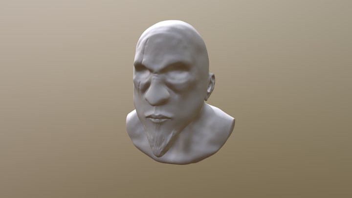 Kratos Head 3D Model