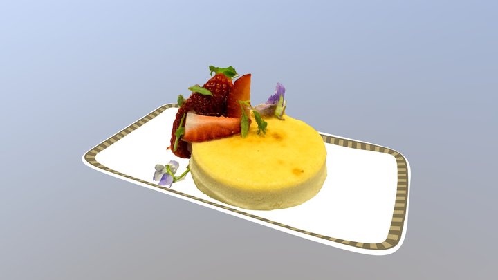 Cheese_Cake_border 3D Model