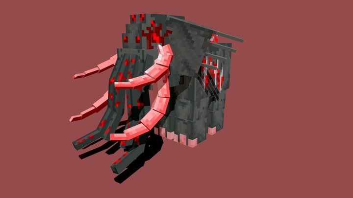 Zoochosis: Elephant - Minecraft Style 3D Model