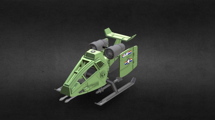 Gijoe SkyHawk Scale 1:12 Cassifield 3D Model