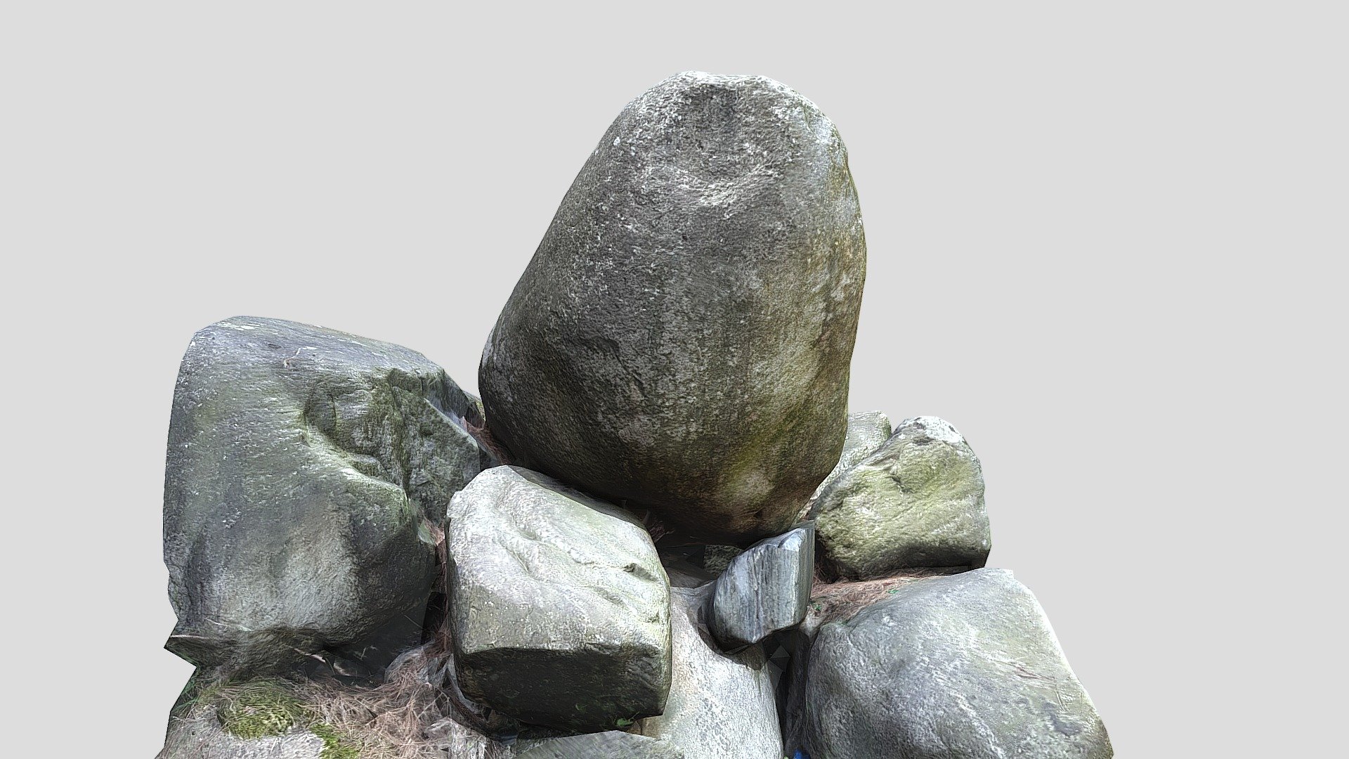 big mossy rock i found in nature