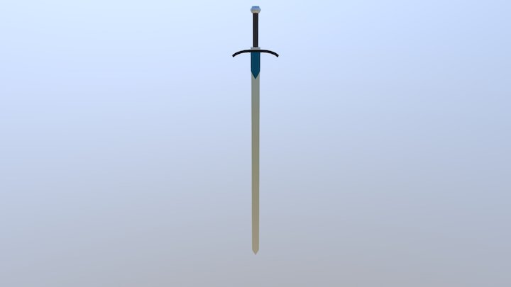 Low Poly Sword 3D Model
