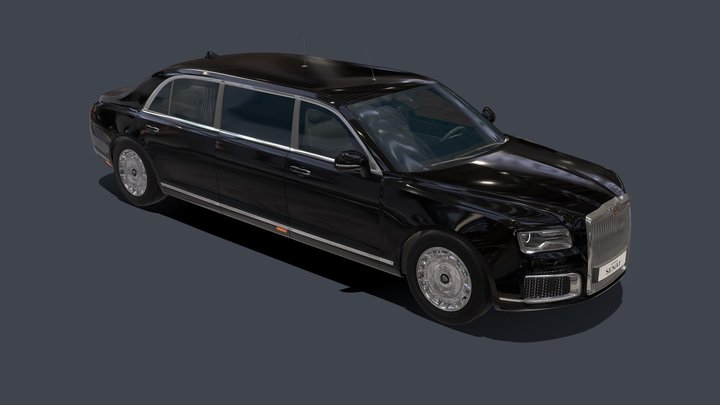 Aurus Senat Limousine 3D Model