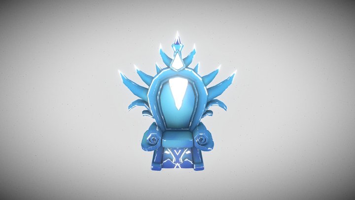 Ice Throne 3D Model