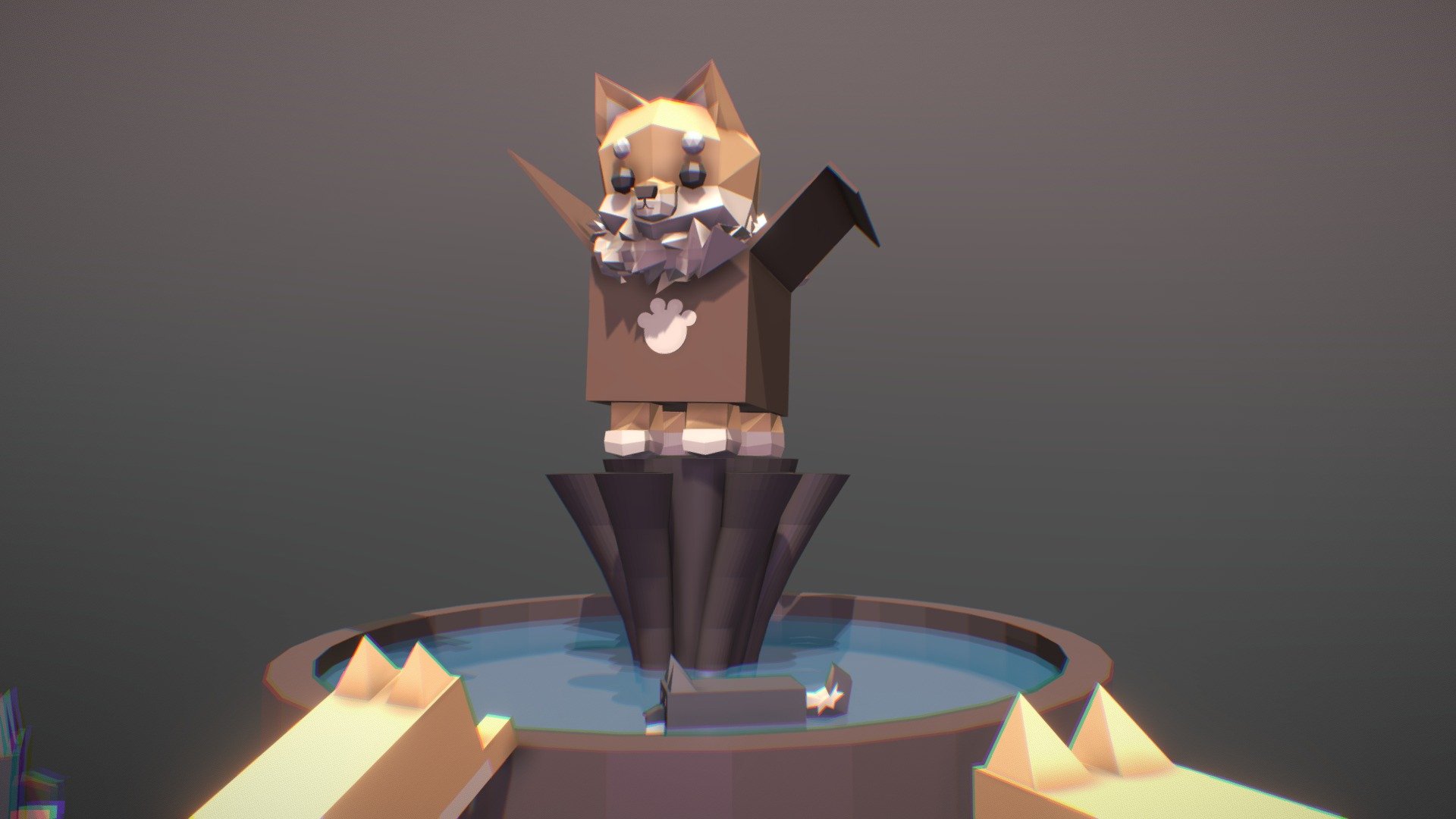shiba inu of the box