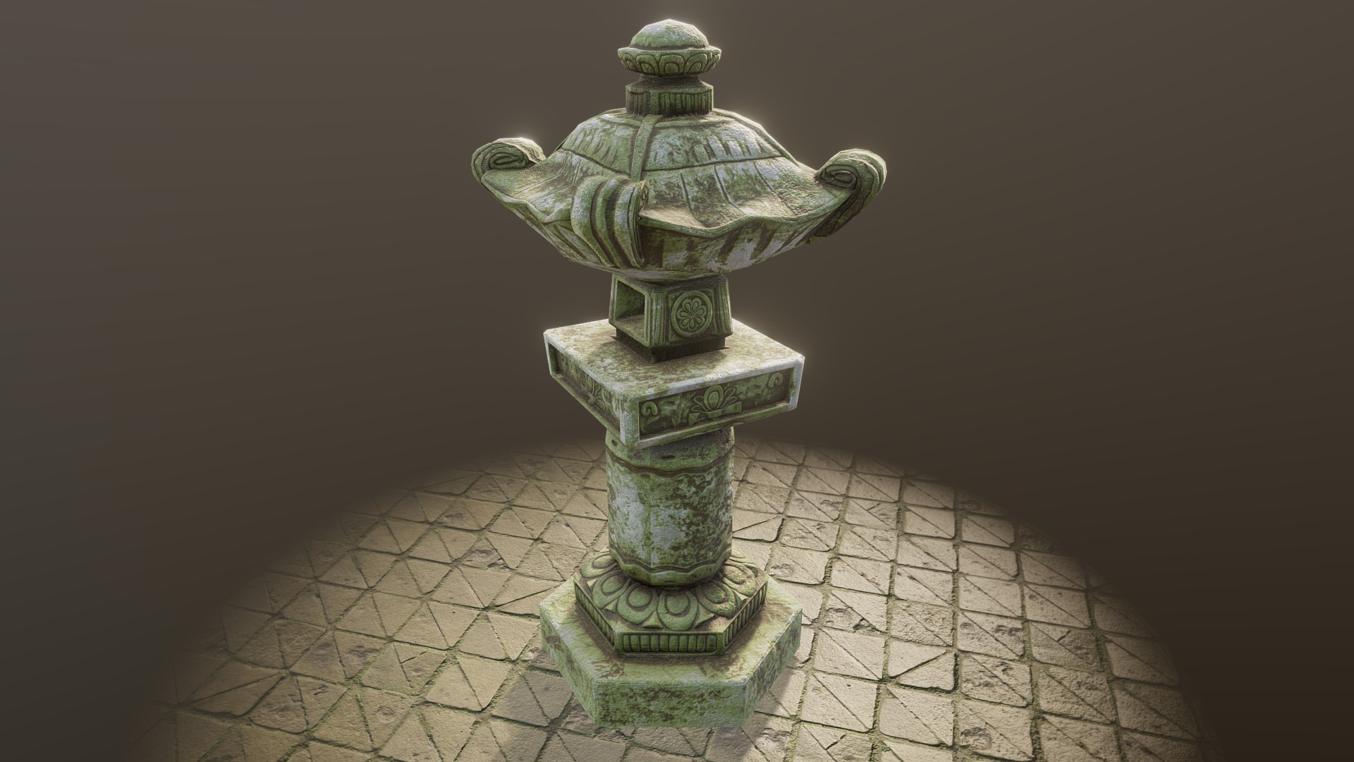 3D model Shogun Temple Pillar {PBR} {Low Poly} - This is a 3D model of the Shogun Temple Pillar {PBR} {Low Poly}. The 3D model is about a couple of stone columns.