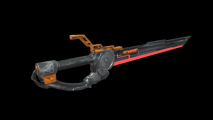 Sci-fi Sword 3D Model