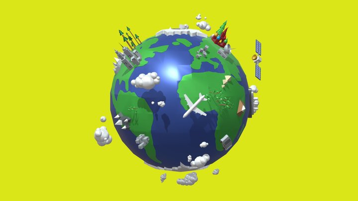 Civilization One Intro - Earth 3D Model