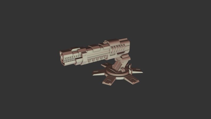 Gun Big 3D Model