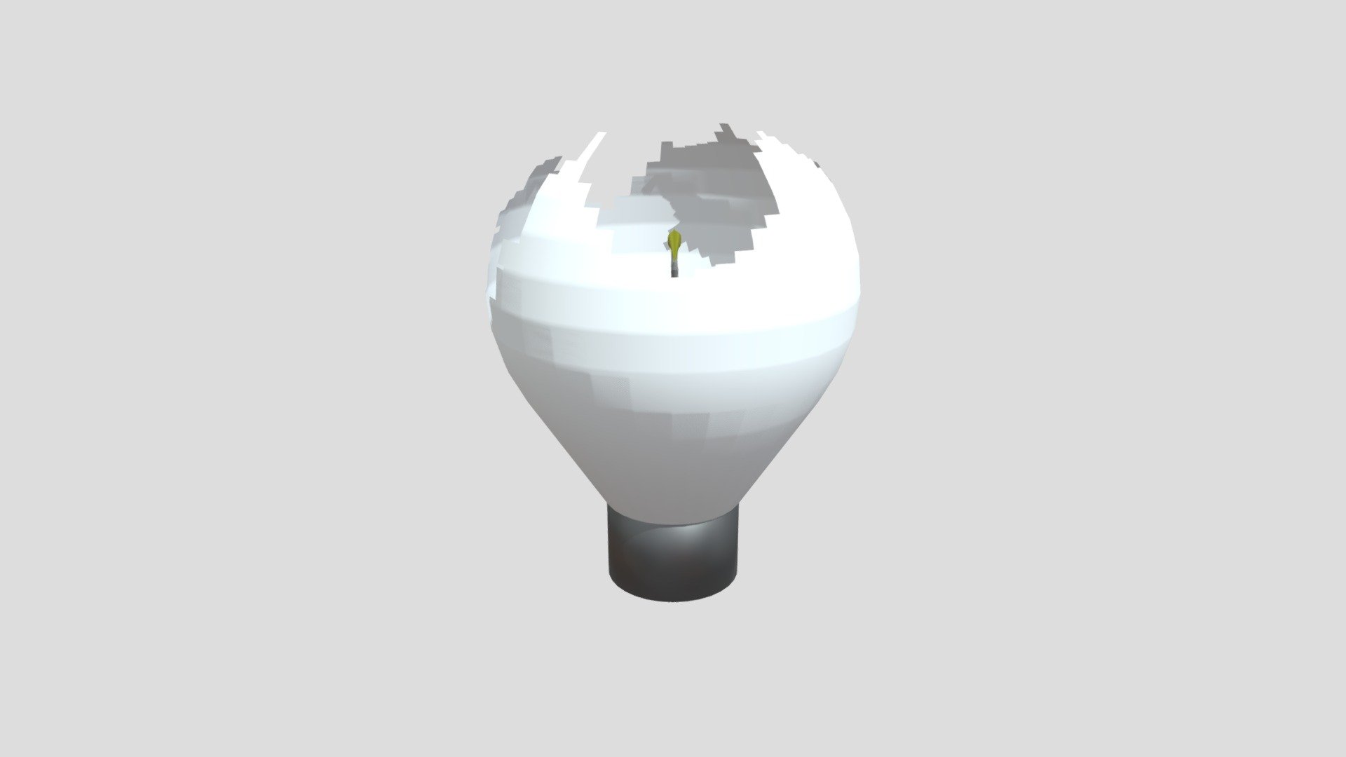 3D sketchbook 4 - broken lightbulb