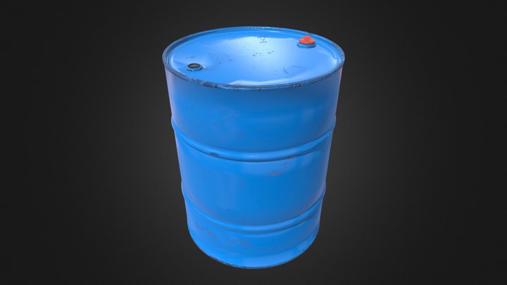 Oil Barrel 3D Model