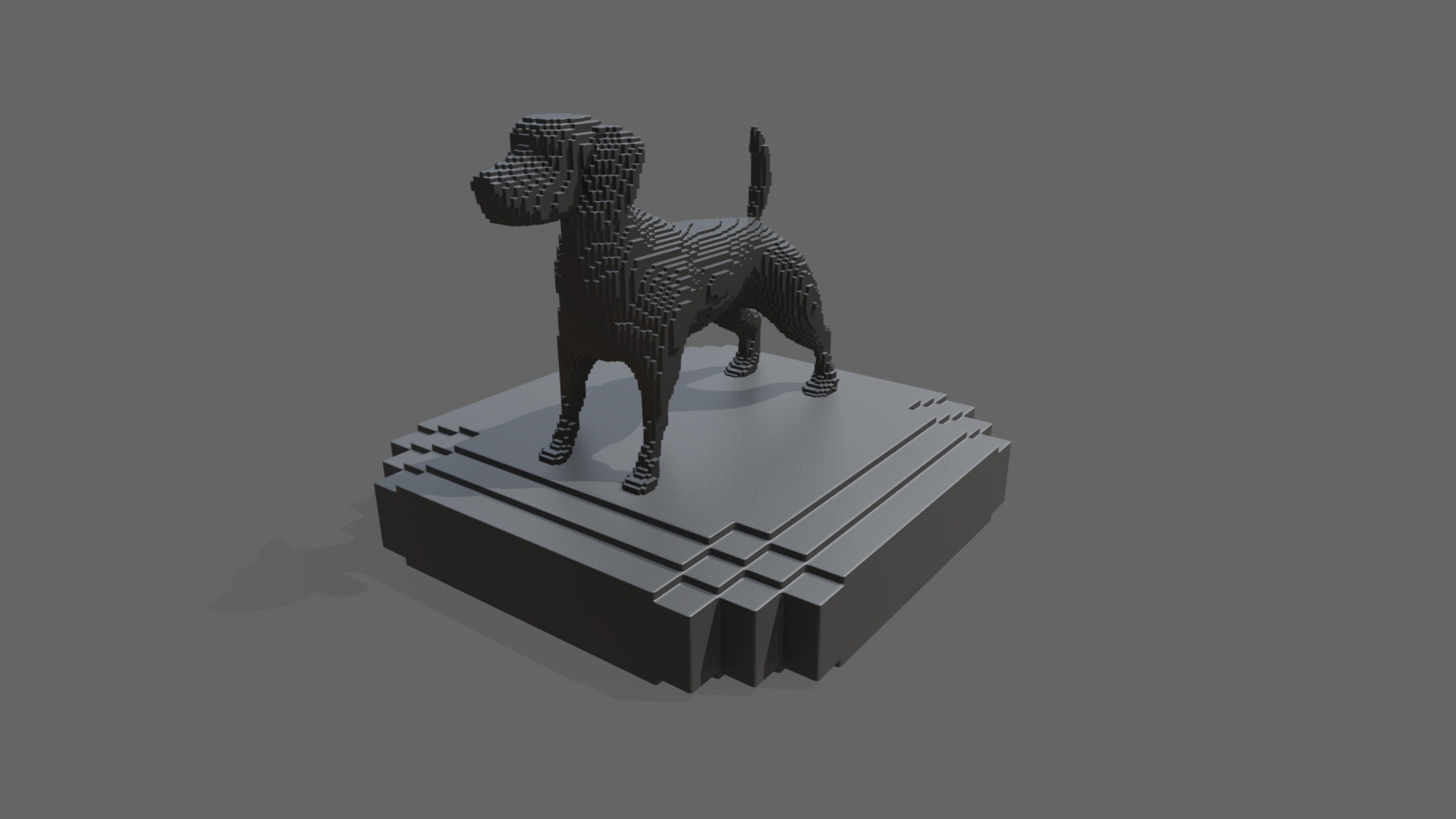 3D model doggy 3D Printing - This is a 3D model of the doggy 3D Printing. The 3D model is about a model of a tiger.