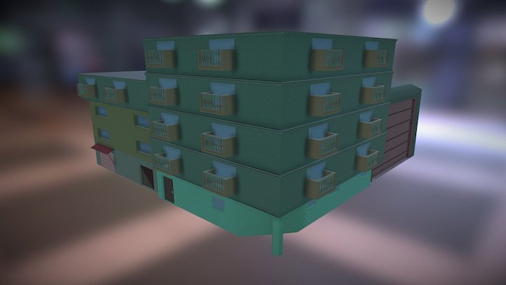 Mini-Barrio Porteño / Edificios x TheGasty42 3D Model