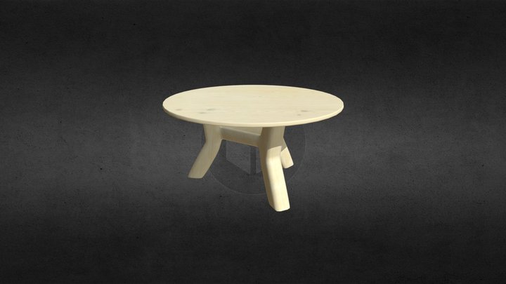 Pinewood Table 3D Model