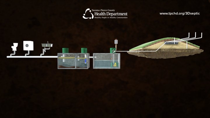 Healthy Mound Septic System 3D Model