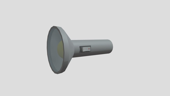 Simple Flashlight 3D Model