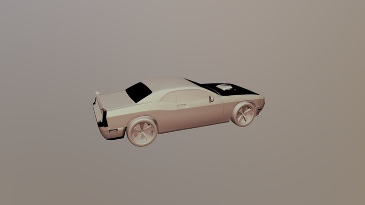 Dodge Chellenger SRT10 FBX 3D Model