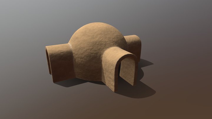 Desert Building 3D Model