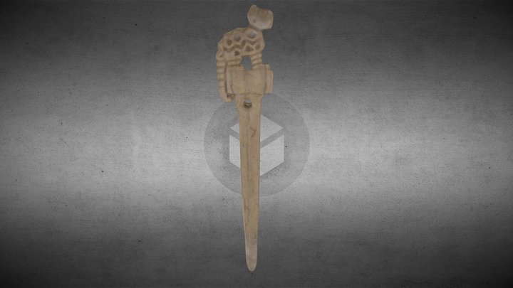 FIGURILLA DE FELINO EN HUESO - HU 089 MAAQ 3D Model