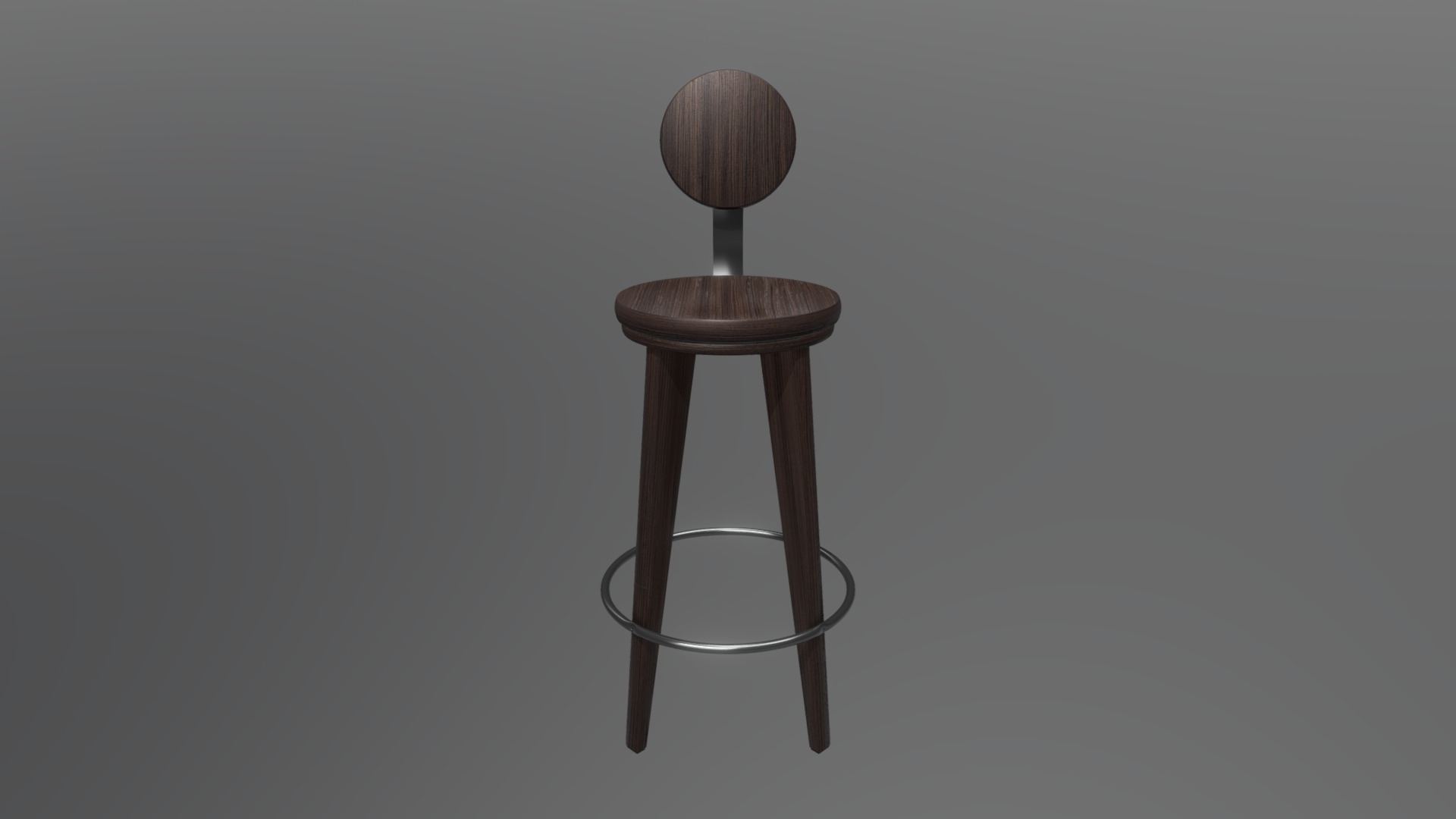 3D model Barchair - This is a 3D model of the Barchair. The 3D model is about a stool with a table.