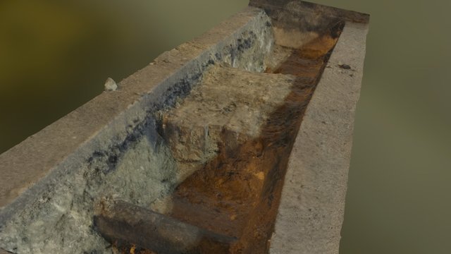 Folly Bridge Arch 4 West Footpath 3D Model