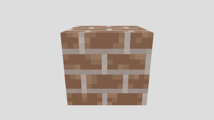 Minecraft Block Brick 3D Model