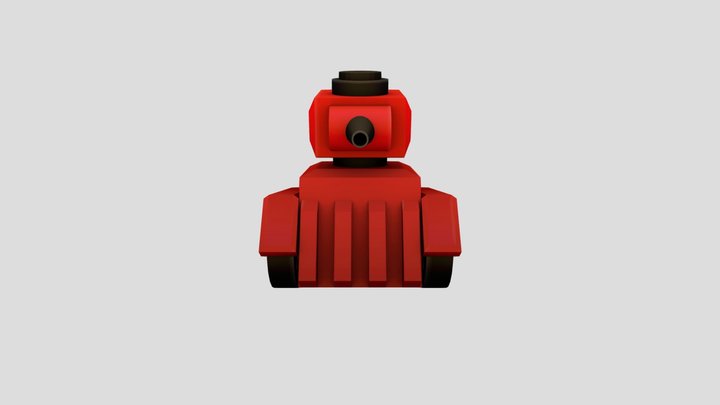 Stylised Tank - Angular 3D Model