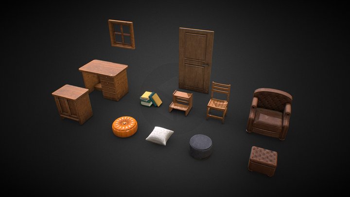 Room Asset Pack 3D Model