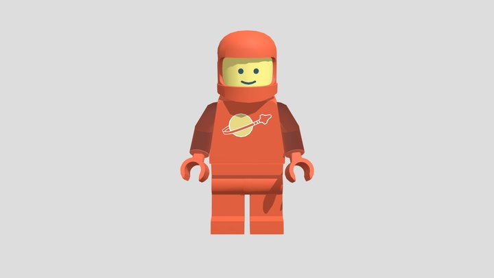 LEGO SPACE Red 3D Model