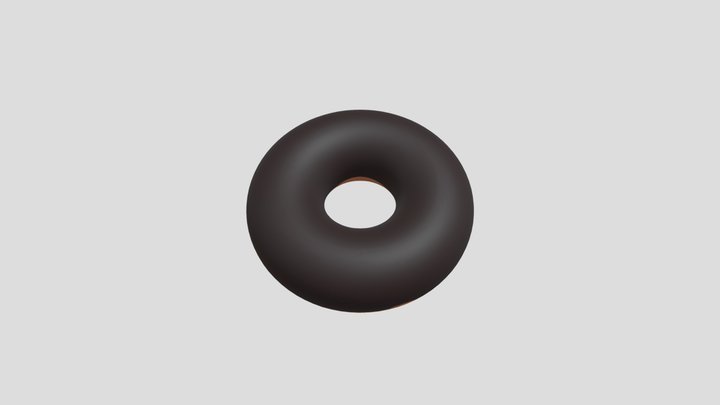 Donut Chocolate 3D Model