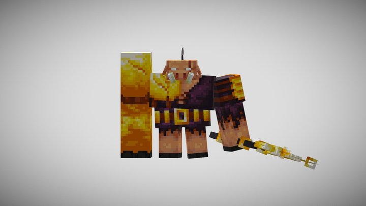 Piglin Brute Boss 3D Model