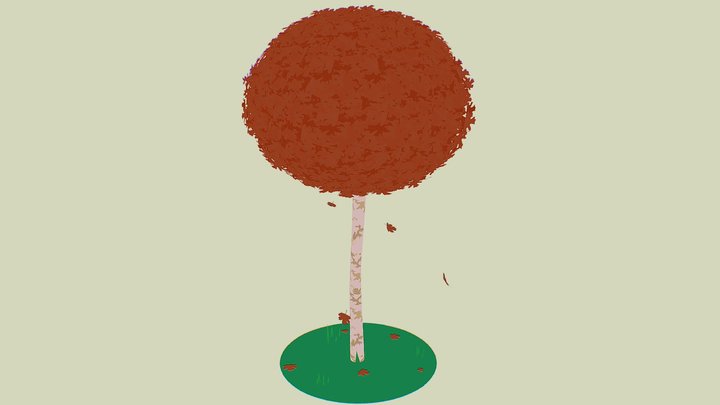 Autumn Tree 3D Model