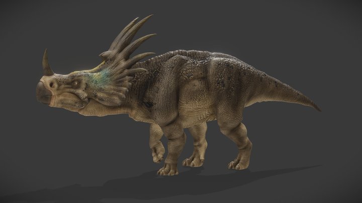 Styracosaurus Albertensis. (Rigged / animtd v.) 3D Model