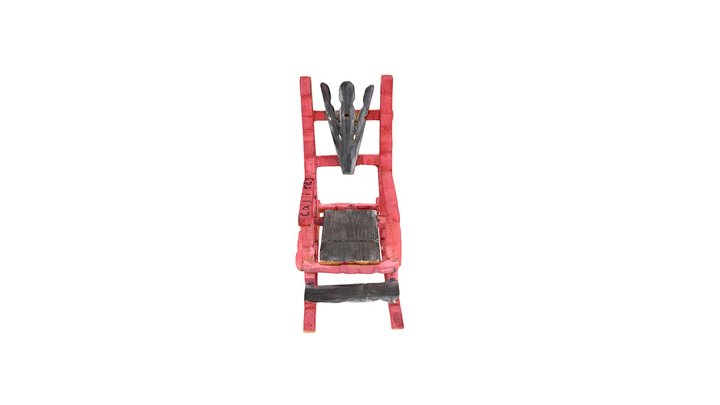 Hand-crafted Mini Rocking Chair 3D Model