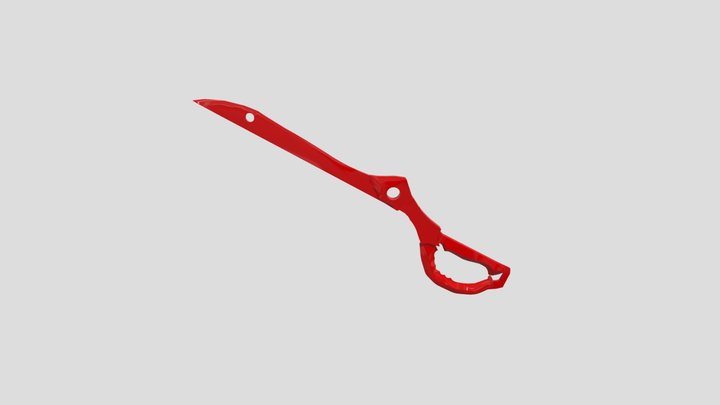 Kill La Kill Scissor blade No Extension 3D Model