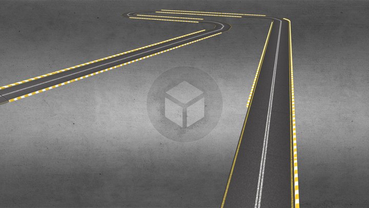 Test Race Track 3D Model