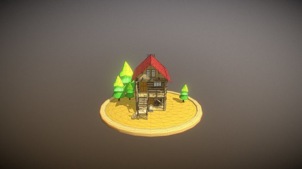 Cabin into forest