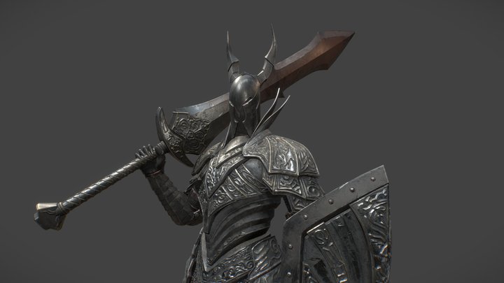 Black Knight - Ultra Great Sword Version 3D Model