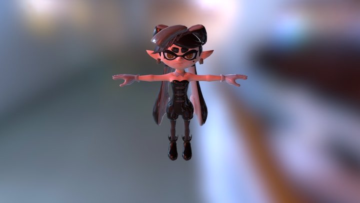 Wii U - Splatoon - Callie 3D Model