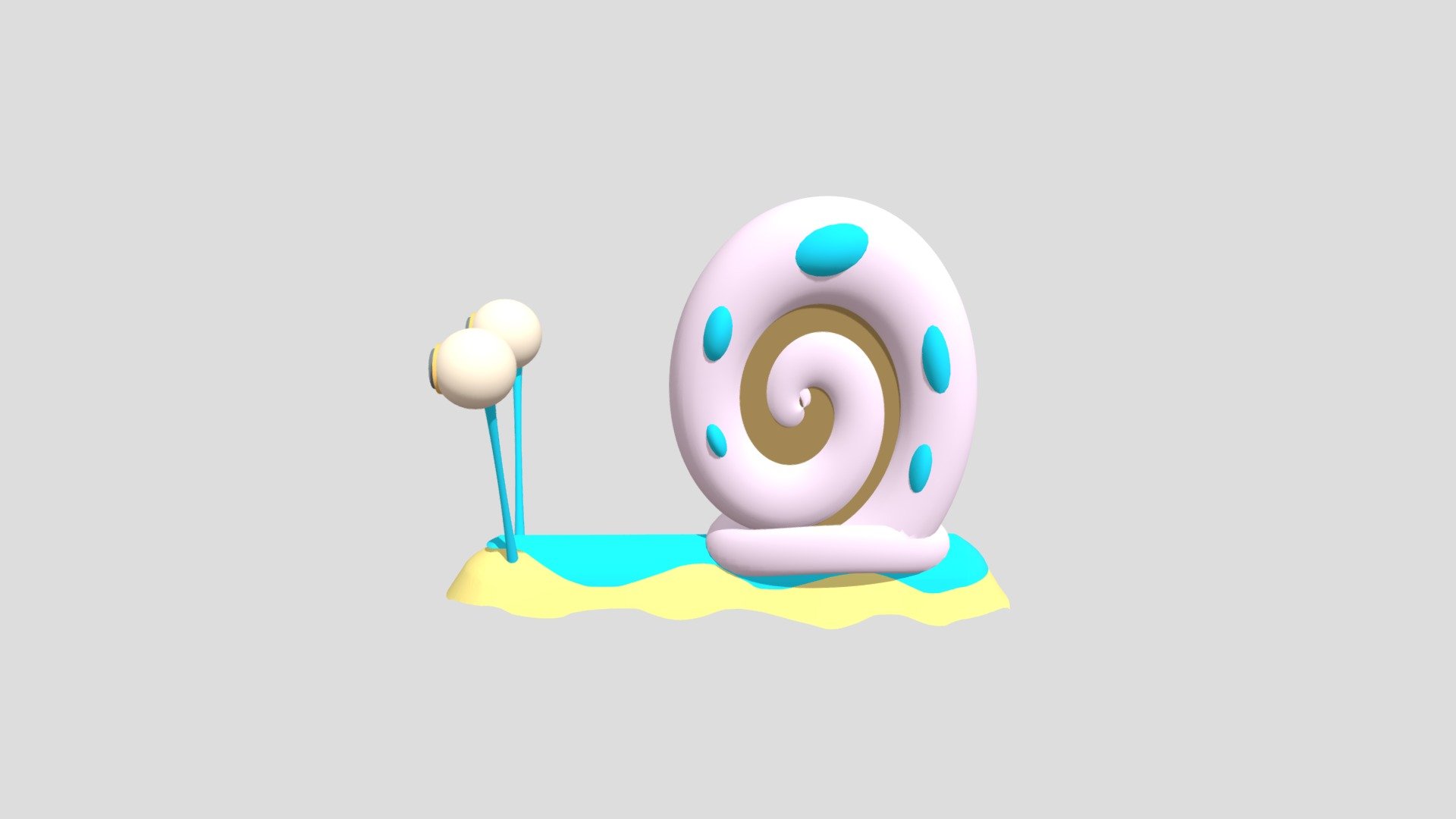 Gary The Snail - 3D Model By History Builds (@28pigorowa) [9554bb5 ...