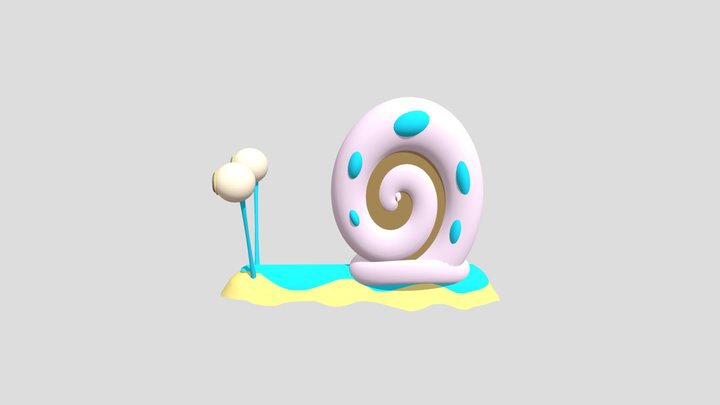 Gary the Snail 3D Model