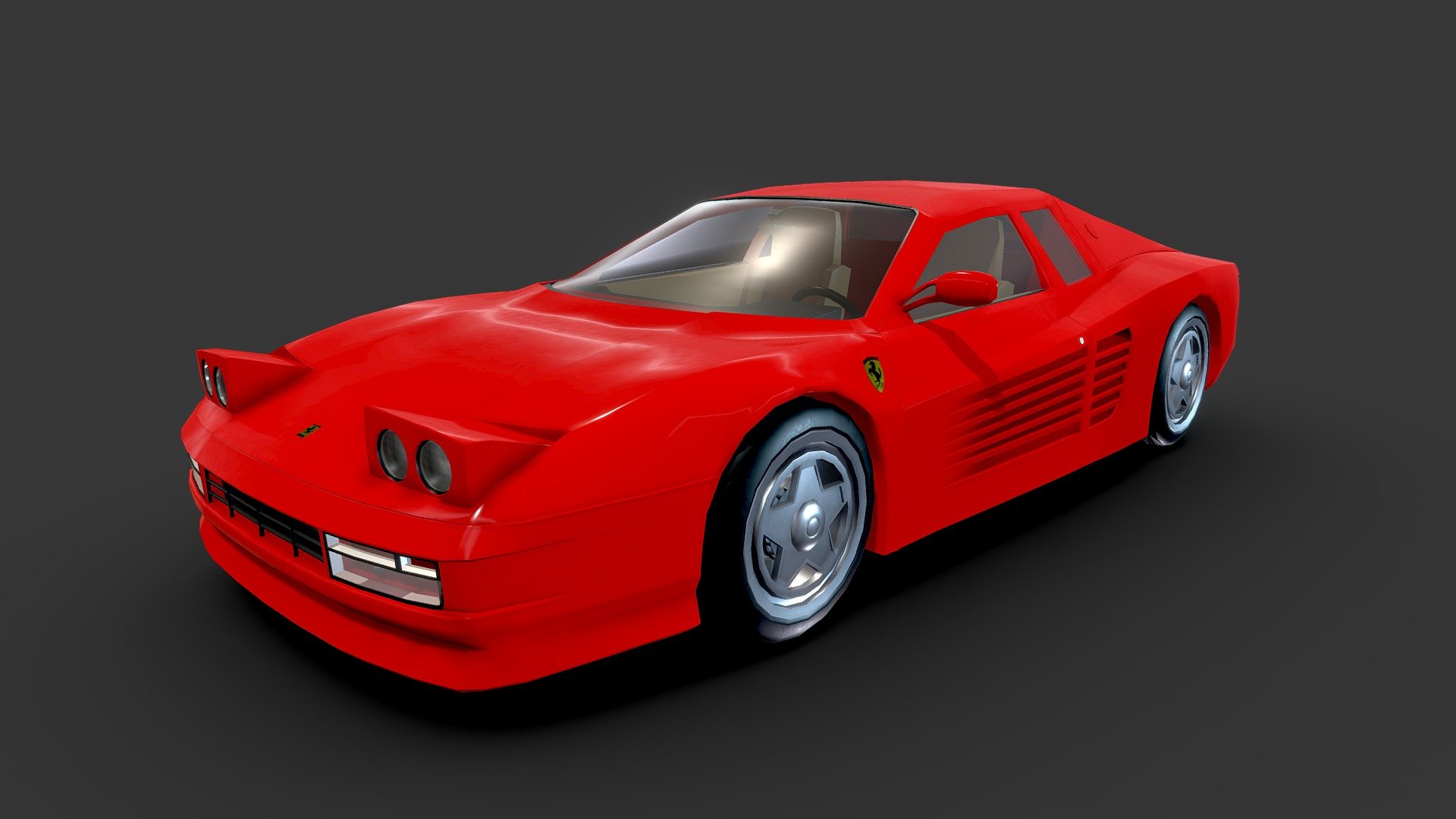 Ferrari Testarossa - 3D model by ssj5_birdman [95553ef] - Sketchfab