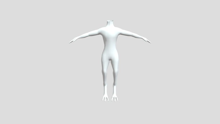 humanoid creature base-model 3D Model
