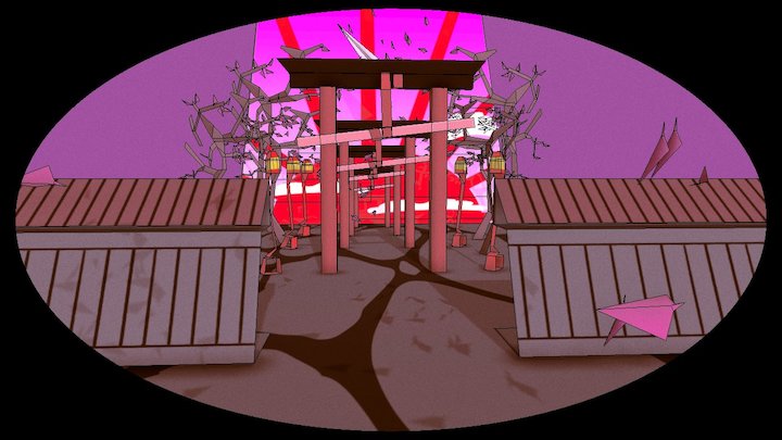 Temple Japonais - Papercraft 3D Model