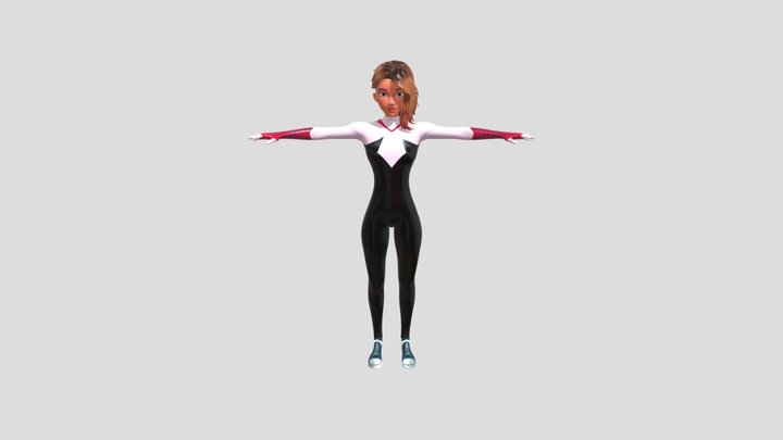 Gwen Stacy "Across Spider Verse" 3D Model