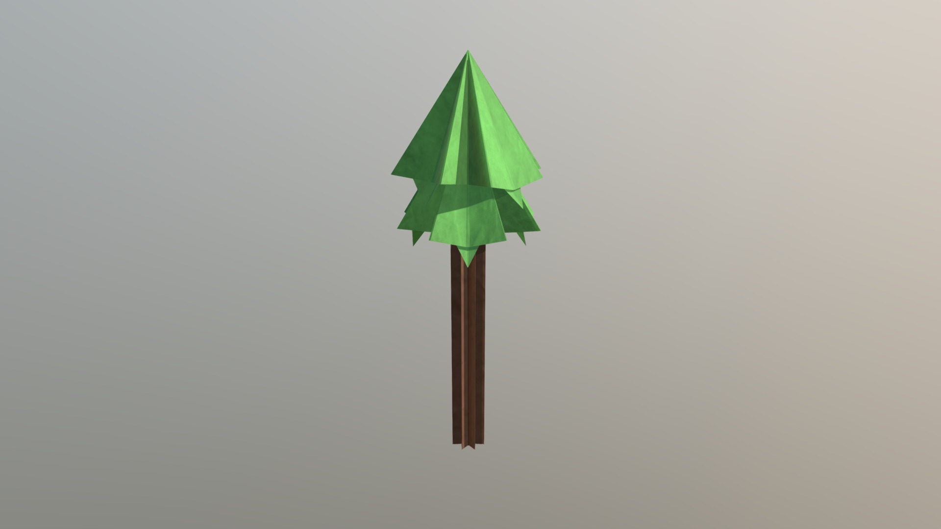 3D model Origami Pine Tall - This is a 3D model of the Origami Pine Tall. The 3D model is about shape.