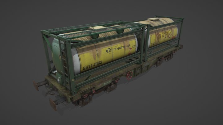 Railway tank 3D Model
